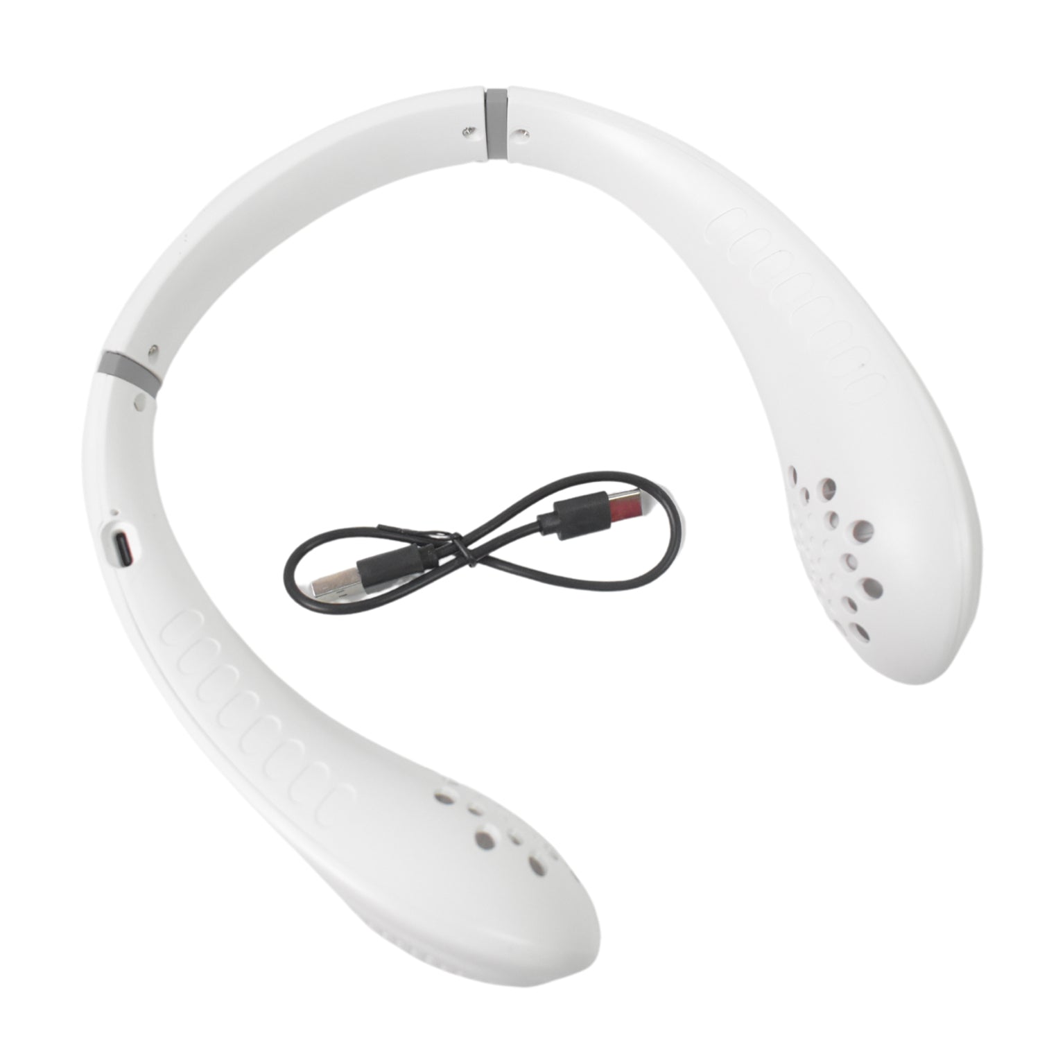 Portable USB Rechargeable Neck Fan – Wearable, 3 Speeds, Headphone Design Portable USB Rechargeable Neck Fan – Wearable, 3 Speeds, Headphone Design